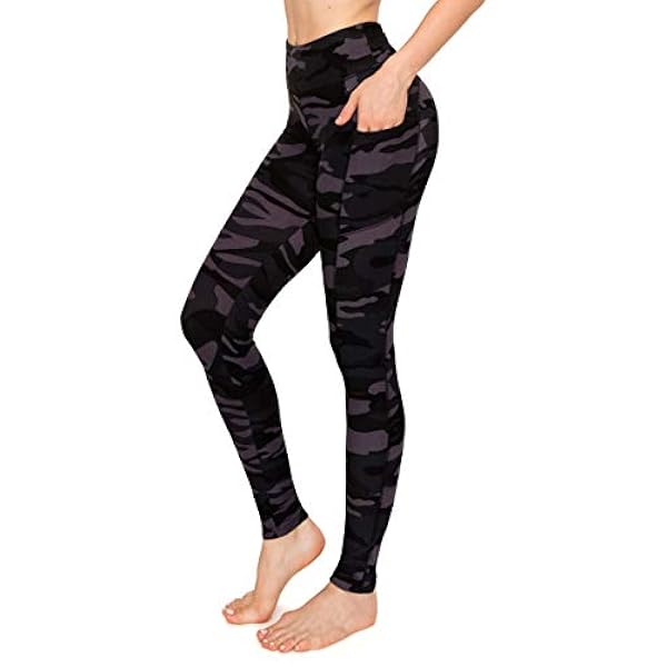 Always Mallas de Yoga para Mujer con Bolsillos, Cintura Alta, de la Marca Leggings, Suaves, elásticas, sólidas